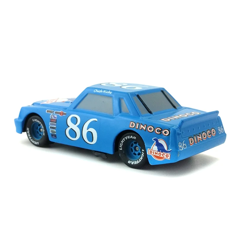 Disney Pixar Cars No.86 Dinoco цыпленок Хикс металл литья под давлением игрушечный автомобиль