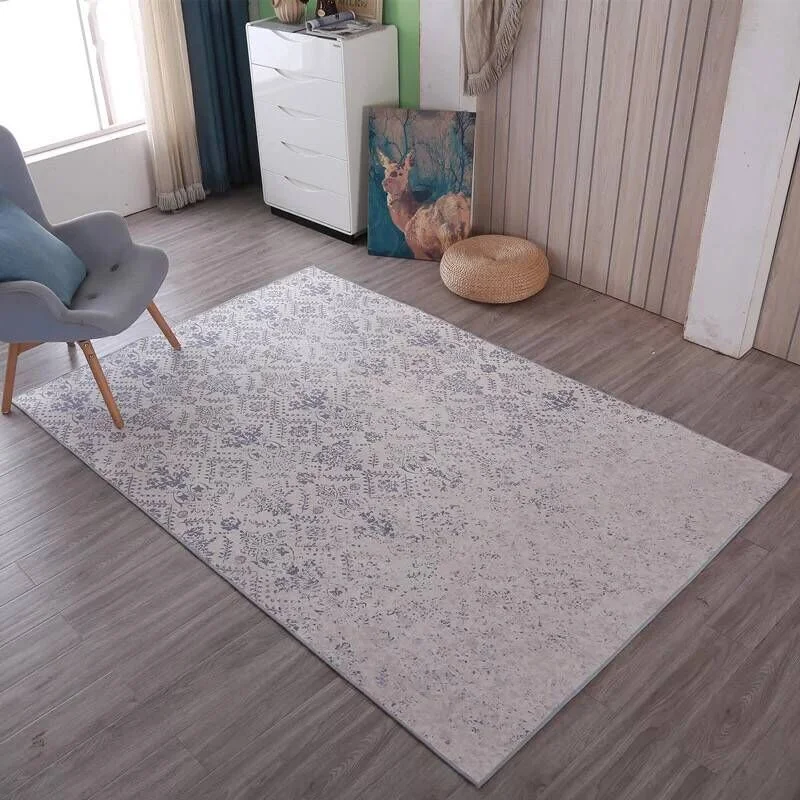 Shabby Chic European Vintage Carpet Anti Slip Abstract Art Shabby Chic European Vintage Carpet