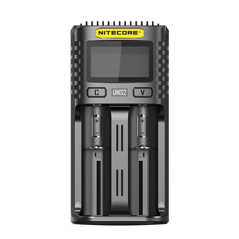Интеллектуальное Быстрое зарядное устройство Nitecore UMS4 UMS2 с ЖК дисплеем USB для