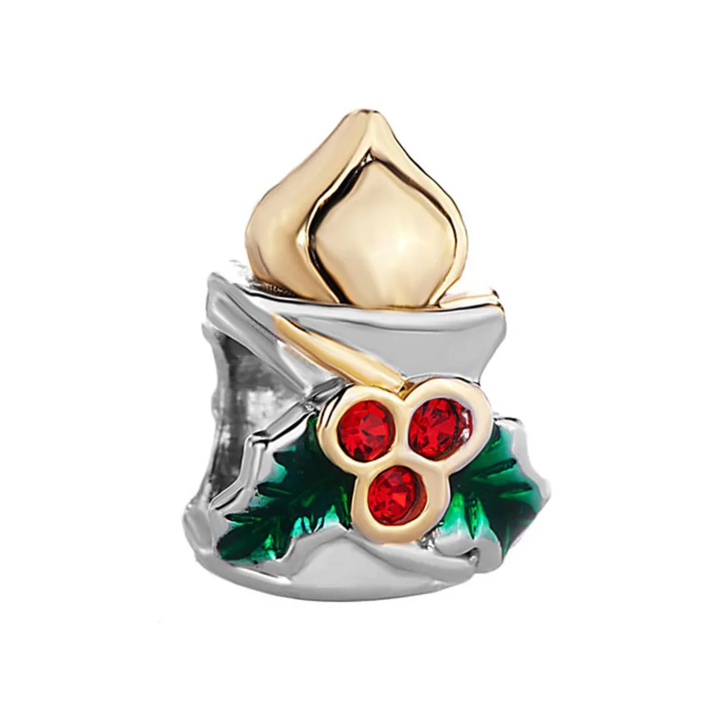 Christmas Candle European Bead Charms Braceletsin Beads from Jewelry