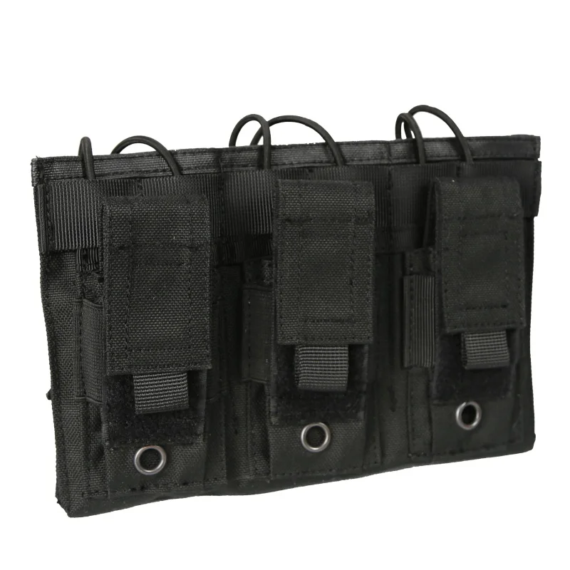 1000D нейлон тактический molle тройной Открытый-топ подсумок для журналов FAST AK AR M4 FAMAS Mag Pouch военный Пейнтбол оборудование Новое