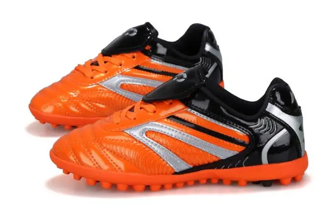 Мужские футбольные бутсы для мальчиков и девочек; футбольные бутсы для детей; оригинальные футбольные бутсы для детей; футбольная обувь - Color: Orange