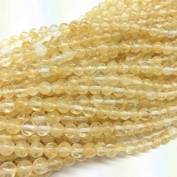 

Fashion yellow watermelon tourmaline stone jasper 8mm crystal round loose beads hot sale women jewelry making strand 15" YE350