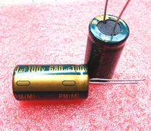 12pcs/lot high frequency low impedance 100V 680UF 16*30 20% RADIAL aluminum electrolytic capacitor 680000nf