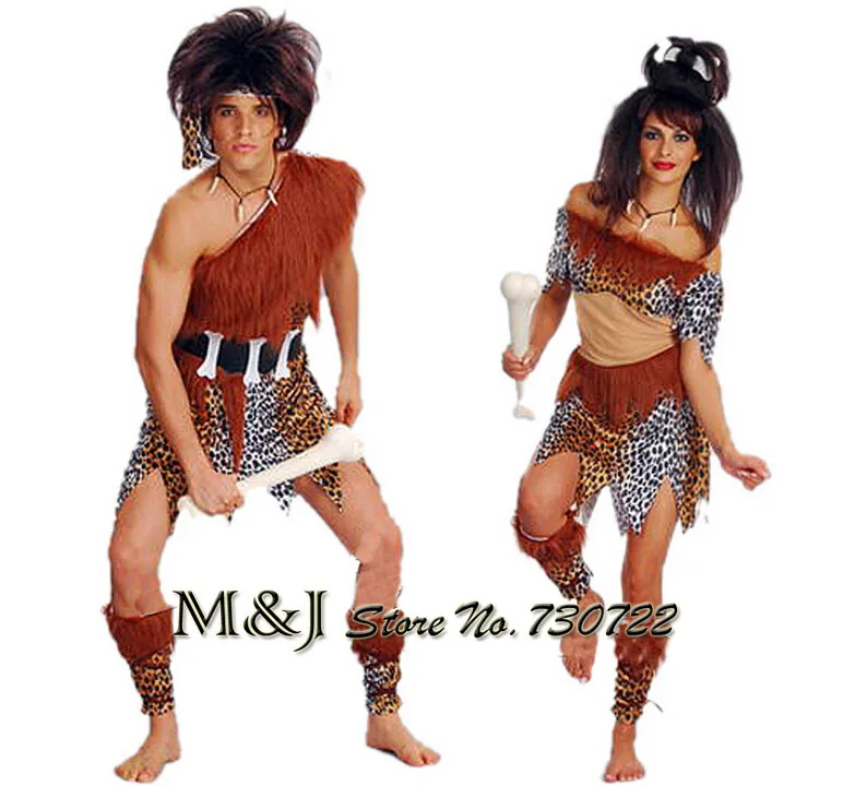 Couples Christmas Party Ideas Part - 41: Halloween Adult Couples Savage Suit Masquerade Christmas Crazy Primitive Bar Party Supplies Leopard Savage Costume On Aliexpress.com | Alibaba Group
