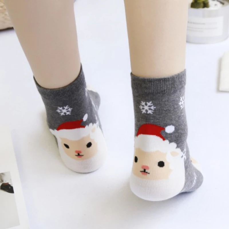 1/2/3 пары Повседневное зимние рождественские носки детские носки с мультяшными рисунками Санта Клаус Снеговик хлопковые носки модные забавный узор Утепленная одежда Для женщин носки