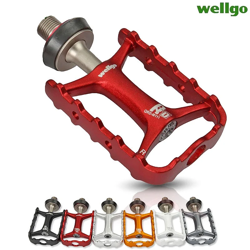 

Wellgo Original M111 Quick Release Non-quick Release Bicycle Pedals Road Bike Ultralight Pedal MTB Cycling Bearing Pedals