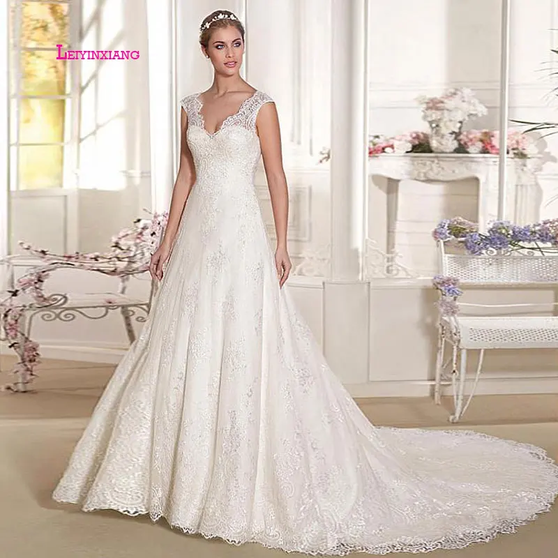 

LEIYINXIANG Bride Dress Wedding Dress Vestido De Noiva Sereia Robe Sexy Ball Gown Luxury Elegant Appliques Backless Sweetheart
