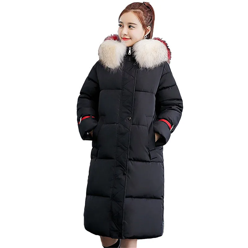 Manteau Vers Ioqrcjv1979 Fourrure Bas Black white Vestes Parkas Taille Chaud rust Coton Épaississent Col Plus Red Nouveau Vogue gray Femmes D'hiver armygreen Le De Hoodies Femelle 2018 La 6fygYb7