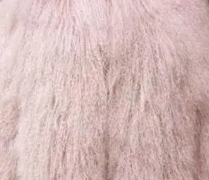 Женское длинное пальто из овчины с натуральным мехом ламы монгольская овечья шуба пляжная шерстяная Верхняя одежда с отложным воротником - Цвет: Lotus color