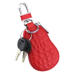 Натуральная кожа ключа автомобиля кошельки мужские кожаные ключи Чехлы Женская обувь на застежке-молнии брелок сумка кошелек Dropshiping
