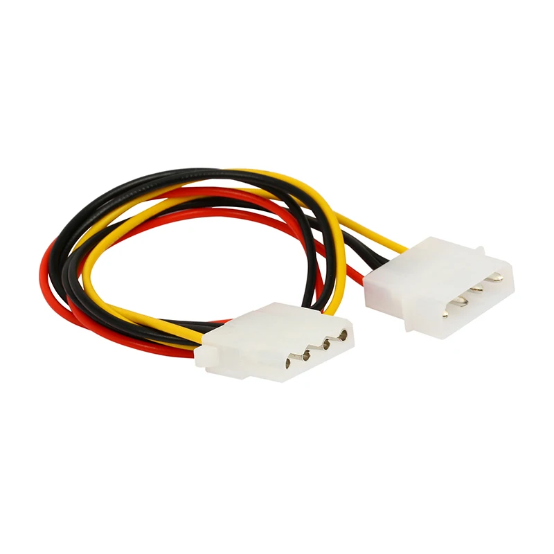 yan 12 inch 4 Pin IDE MOLEX 5.25 Male to Female PC Power Supply Extension Cable