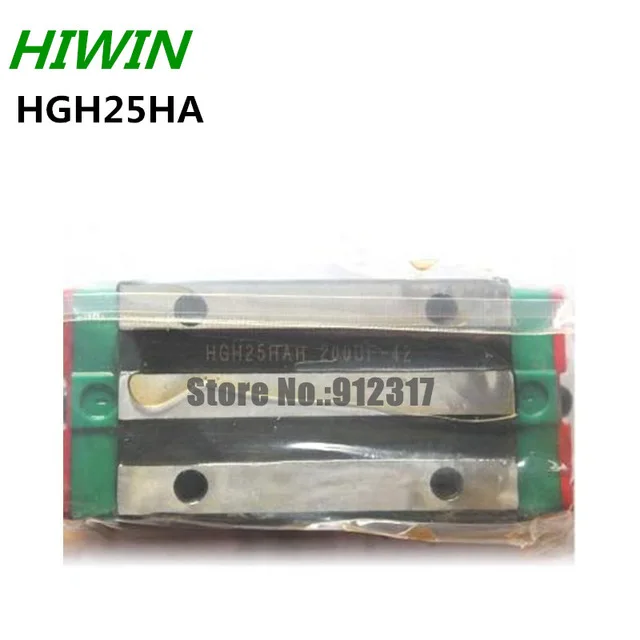 Оригинальный рельсовый блок-слайдер HIWIN HGH25HA для линейных рельсов HGR25 2 шт. |