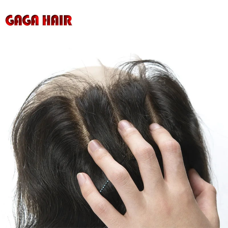 

100% Brazilian Virgin Human Hair Body Wave Lace Top Closure 5X5" Bleached All The Knots Brazilian 3 Way Part Hair Piece