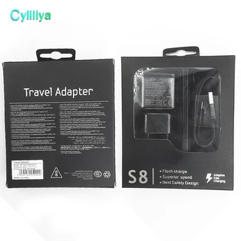 

5V 2A s8 US/EU/ Plug Fast Charging Travel adapter Wall Fast Charger + 1.2M Type C Usb Data Cable Retail packaging 100pcs/lot