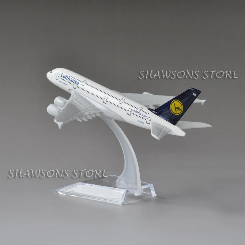 Литой под давлением металлический 1:520 модель самолета игрушки Airbus A380 Lufthansa Airline 15,5 см миниатюрная копия