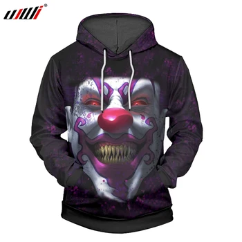 

UJWI Purple Horror Clown Hoodies Sweatshirts Long Sleeve Dark Souls Hoodie Men Hip Hop Fashion Pullover Winter Spring Harajuku