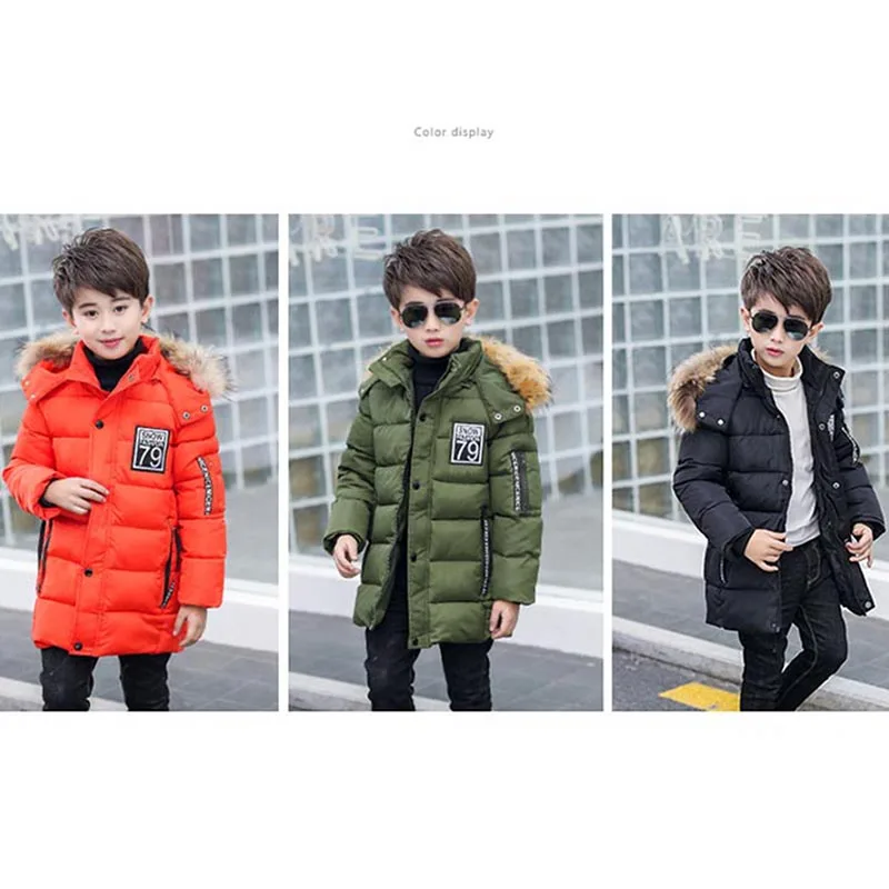 Новая зимняя куртка для мальчика, теплое детское осенне-зимнее пальто, толстая хлопковая куртка, детская одежда, парка для мальчика-подростка, верхняя одежда