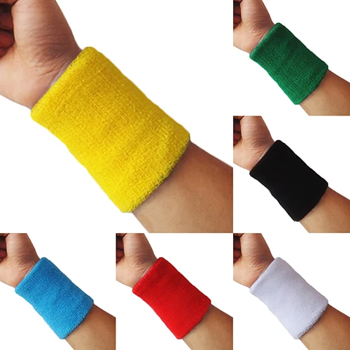 New 1pc Sports Wrist Band Sweatband Tennis Squash Badminton Wrist Support  Brace Wraps Guards Gym Basketball Wristband - Wrist Support - AliExpress