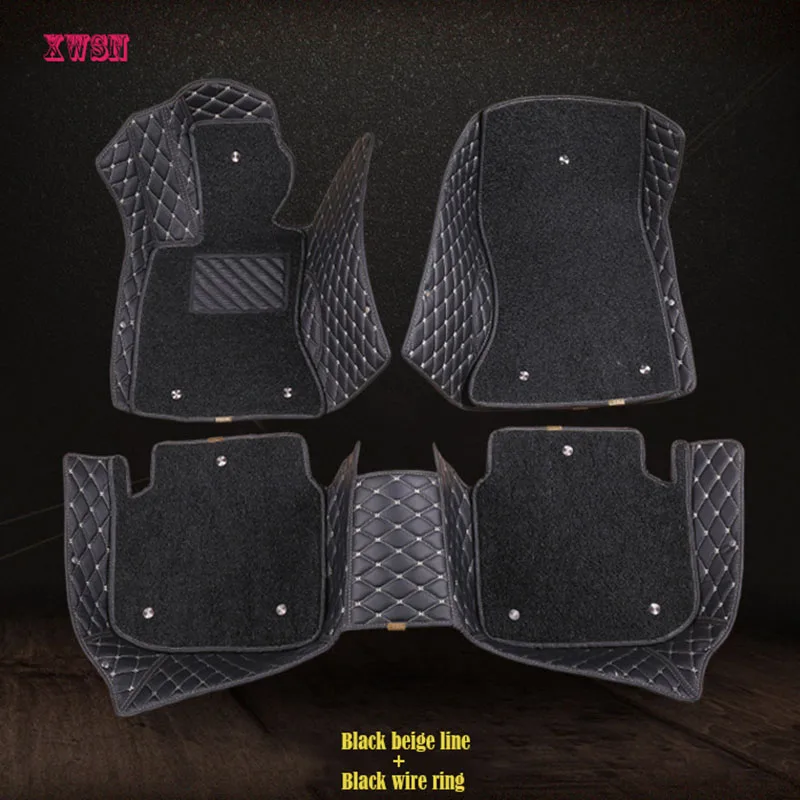 

XWSN car floor mats for Jaguar XF XE XJL XJ6 XJ6L E-PACE F-PACE F-TYPE brand firm soft car accessories floor mats for cars