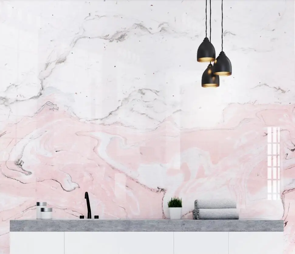 

Pink marble background wall 3D mural wallpaper