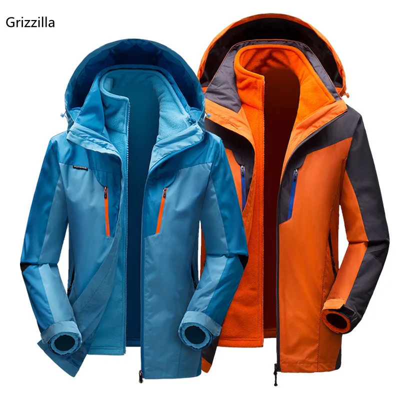 Grizzilla الرجال والنساء سترة تزلج الشتاء على الجليد دعوى الرجال في الهواء الطلق الدافئة للماء صامد للريح تنفس سترات التزلج