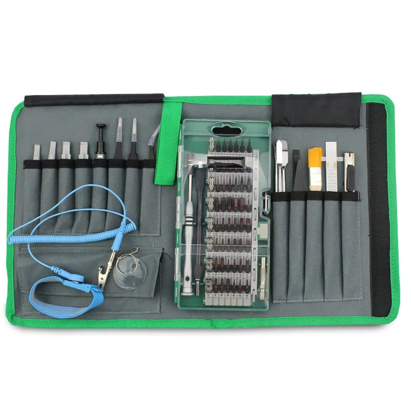 

HakkaDeal 80 in 1 with 57 Bit Magnetic Driver Kit Precision Screwdriver Set Tools for Hand Phone Repair Tool Electronics Kit