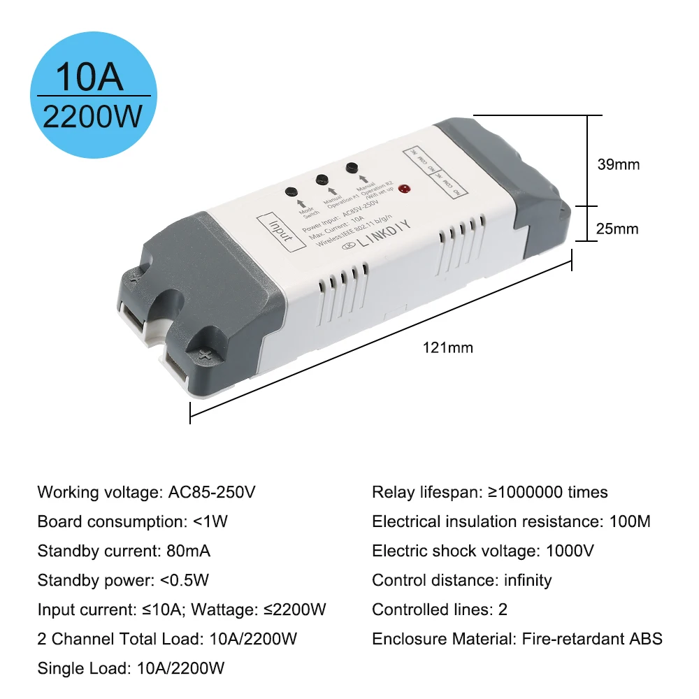 EWeLink умный Wifi переключатель универсальный модуль 2CH AC85-250V беспроводной переключатель таймер телефон приложение дистанционное управление для умного дома