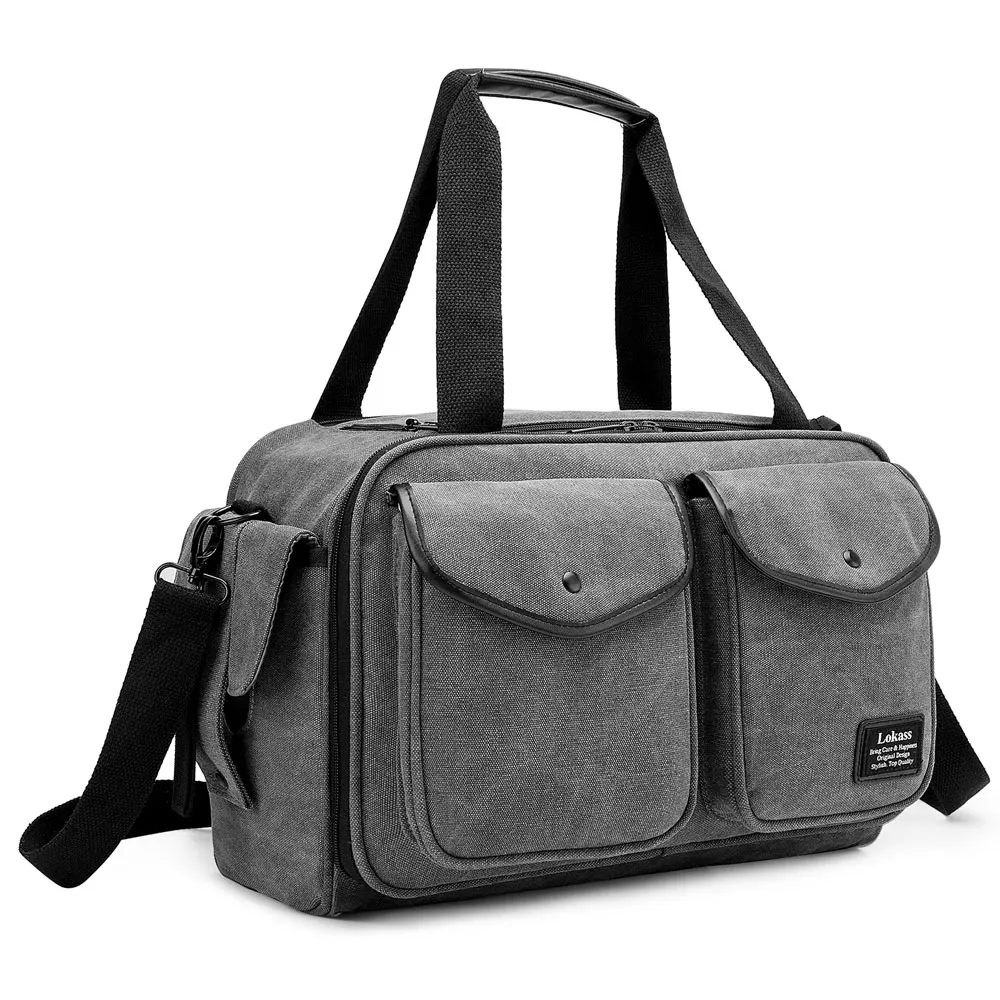 CoolBELL пеленки мешок холст детская сумка для мужчин и женщин путешествия с новорожденных девочек мальчиков большой емкости подгузник мешок - Цвет: Canvas Grey