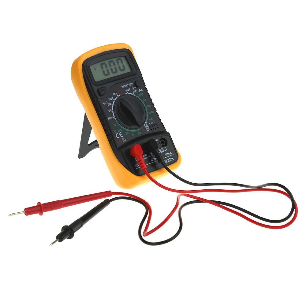 

Portable Digital Multimeter Backlight AC/DC Ammeter Voltmeter Ohm Tester Meter XL830L Handheld LCD Multimeter