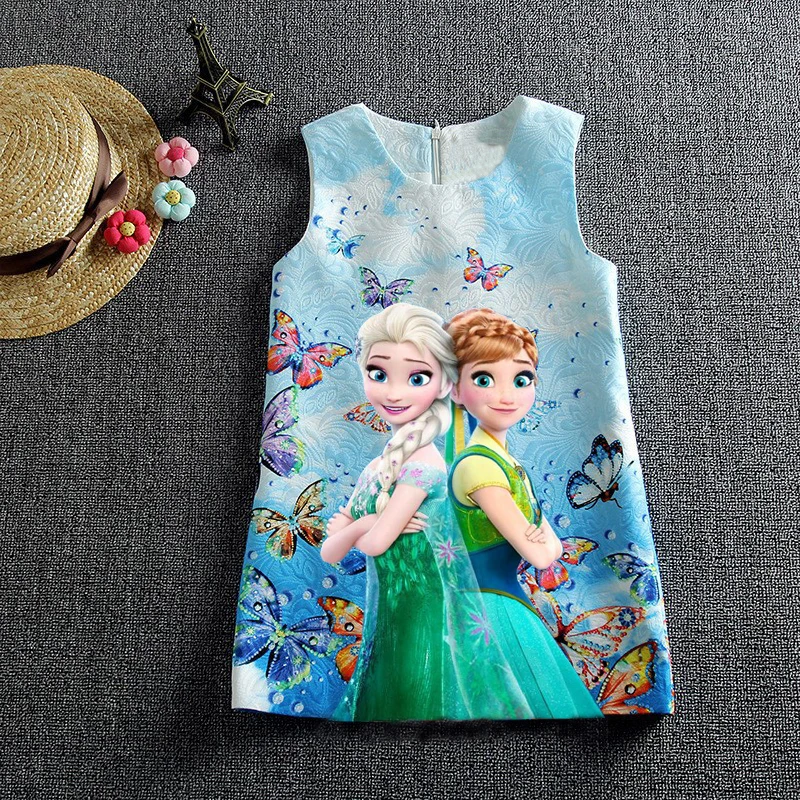 Популярное платье Эльзы для девочек; платья для девочек; платье для подростков; праздничное платье принцессы Анны и Эльзы с бабочками; Vestidos; Детский костюм; одежда