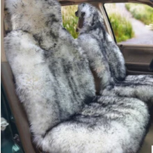 Специальный благоприятный Зимний из натуральной чистой шерсти длинный мех универсальный чехол для автомобильных сидений набор
