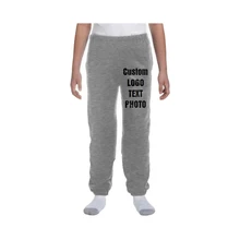 Пользовательские брюки осень-зима хлопчатобумажные спортивные брюки для подростков печать логотип/текст/фото