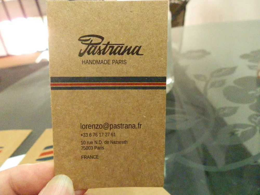 

High quality craft paper card with custom printing service