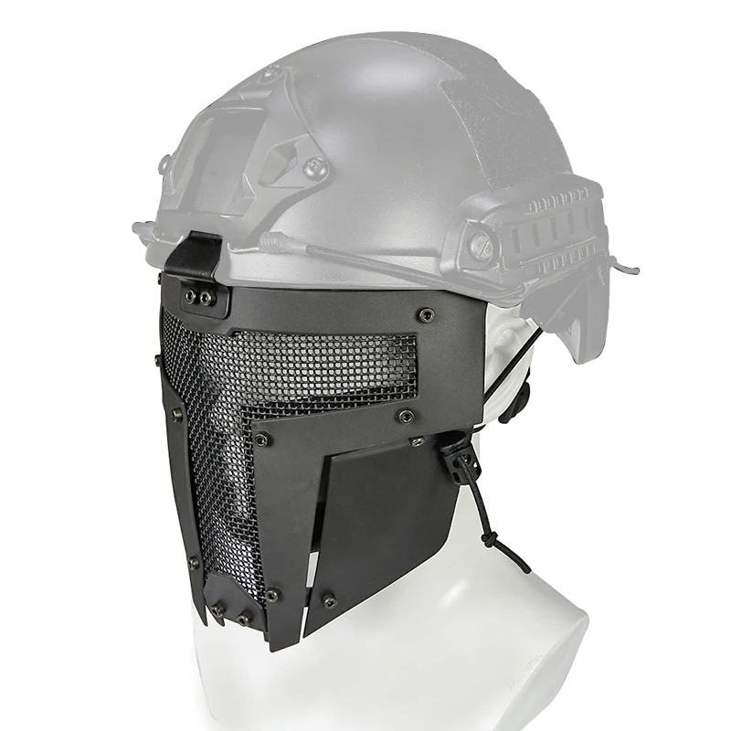 TACTIFANS Airsoft тактический Mesh Маска анфас Сталь маска очки Mesh шлем видение для быстрого шлем Спарта Combat Новый Тип