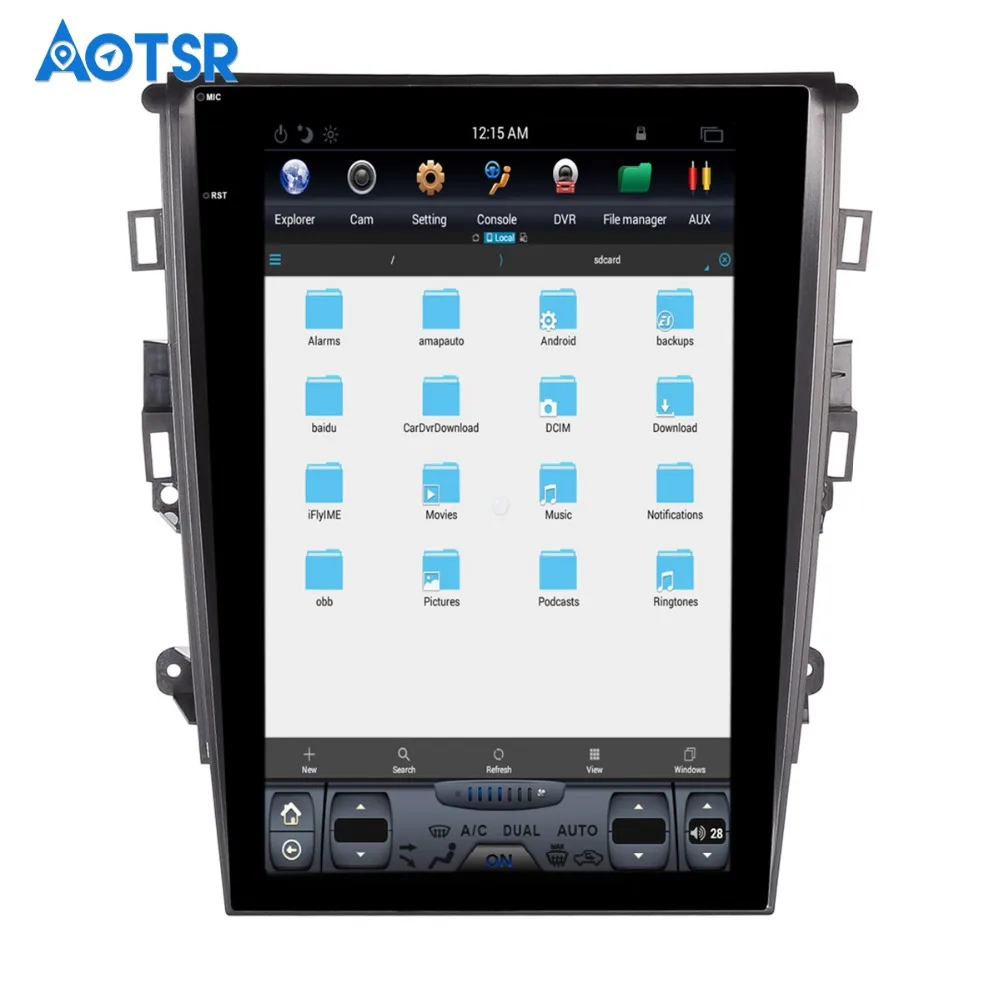 Clearance Tesla style pure Android 12.1" Car No DVD Player GPS Navigation For Ford Mondeo Fusion MK5 2013+ stereo auto unit multimedia 4 Clearance Tesla style pure Android 12.1" Car No DVD Player GPS Navigation For Ford Mondeo Fusion MK5 2013+ stereo auto unit multimedia 4