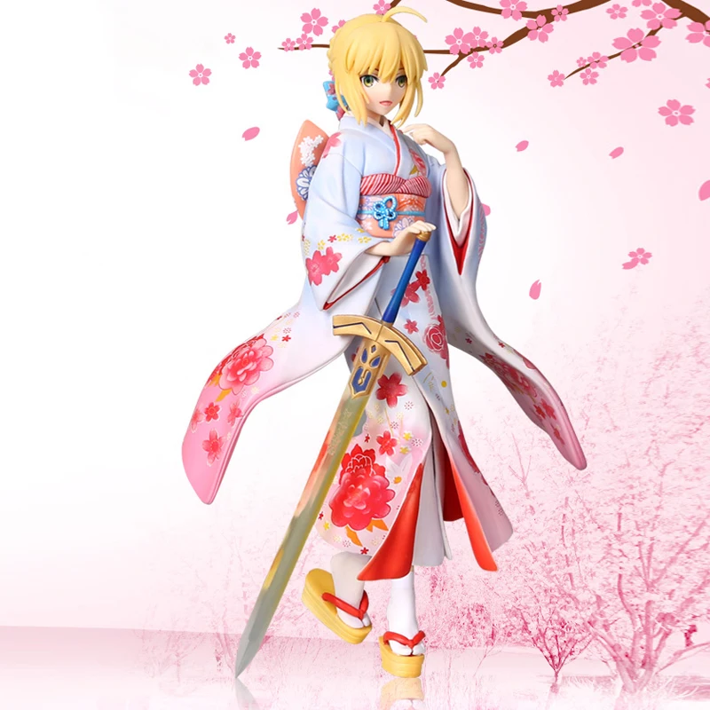 Аниме Fate/Stay Night неограниченное количество лезвий работает кимоно сабля