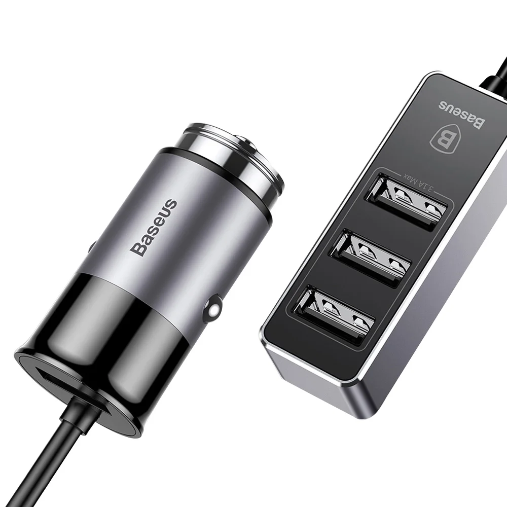 FDBRO 4 USB Fast Car Charger For iPhone iPad Samsung Tablet Mobile Phone Charger 5V 5.5A Car USB Charger Adapter Car-Charger