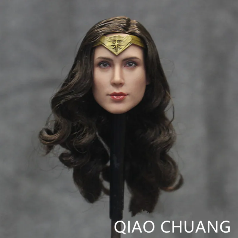 

Wonder Woman 1/6 Gal Gadot Customized Head Sculpt for Hottoys Female Body PVC Action Figure Collectible Model Toy L442