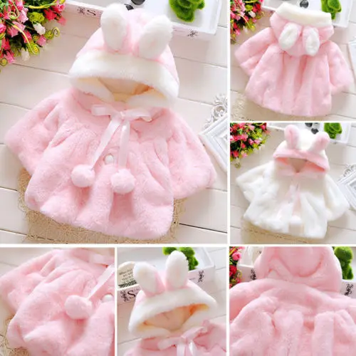 

2019 New Brand Baby Girl Jackets Winter Outerwear Et Velour Fabric Garment Lovely Bow Coat for Baby Girls Kids Clothes Clothing