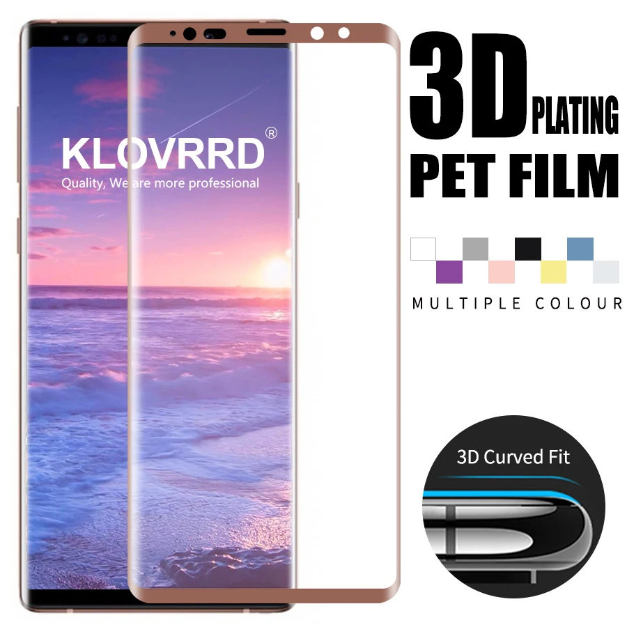 3D полное покрытие протектор экрана для samsung Galaxy S10 S9 S8 Plus S10e S7 Edge наклейка ПЭТ