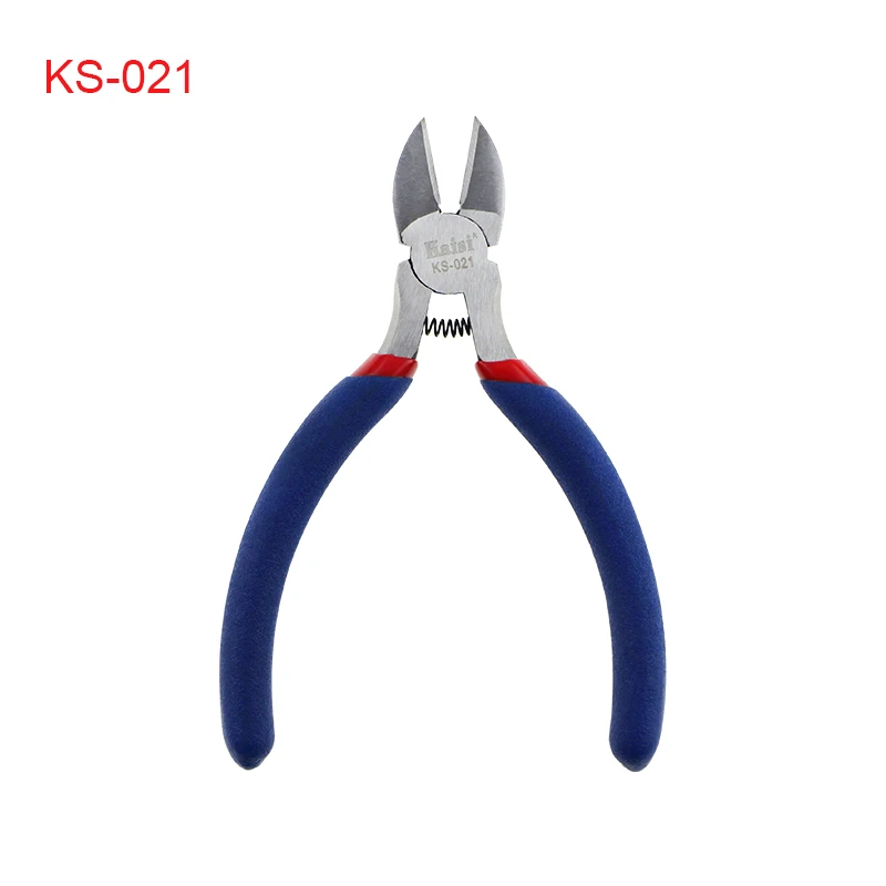 Kaisi KS-011/KS-021 хром-ванадиевая сталь длинный нос диагональные режущие плоскогубцы кабельные провода резак электронные ручные инструменты - Цвет: KS-021