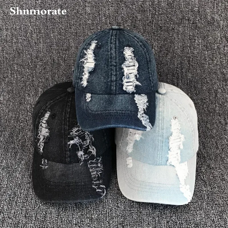 Ripped Jeans Adjustable Cap Men Women Wholesale Snapback Baseball Caps