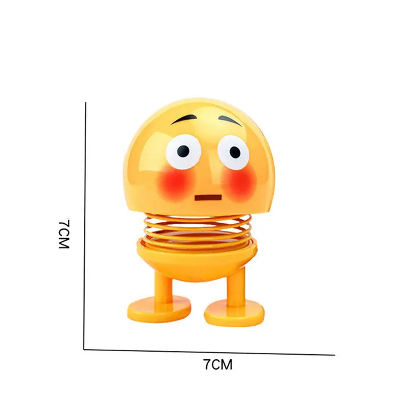 Аксессуары для украшения автомобиля, Весенняя кукла с улыбающимся лицом, кукла с качающейся головой, креативная кукла с выражением лица - Цвет: 8