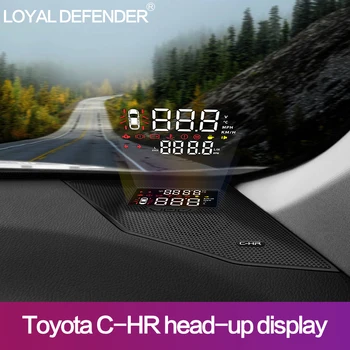

Special Car HUD Tire pressure monitoring speeding reminder automatic window for Toyota CHR Head Up Display Right hand drive