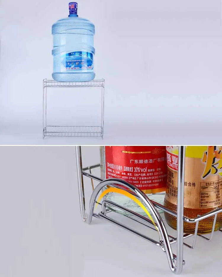 Huiyi Home двухслойные специи стеллажи для хранения, металлические Кухня, органайзер, хранилище для банок с приправами Полка для специй принадлежности EGN112