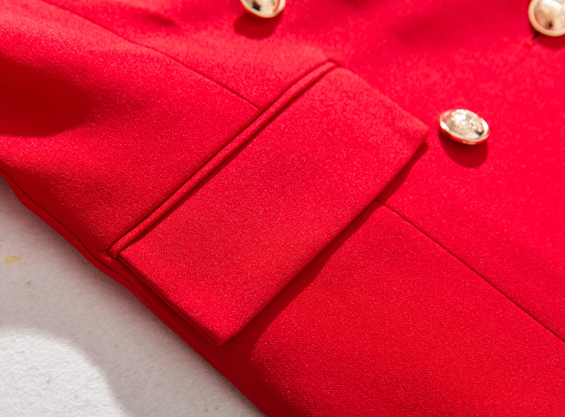 Женский костюм профессиональный красный пиджак тонкий девять штанов женский костюм из двух частей