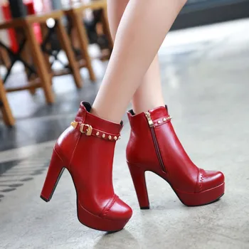 

Winter style thigh high women woman femininas ankle boots botas masculina zapatos botines mujer chaussure femme shoes 603-2