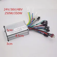250 Вт/350 Вт 24 в 36 в 48 в бесщеточный/ЖК-контроллер датчик без сенсора с тормозом двигателя электрический тормоз PAS для электровелосипеда/скутера