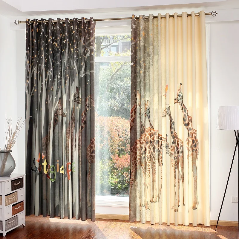 

Custom Photo Printing Curtains For Living room Luxury 3D Curtains For Bed room Window Blackout Kitchen Curtain Home Textile